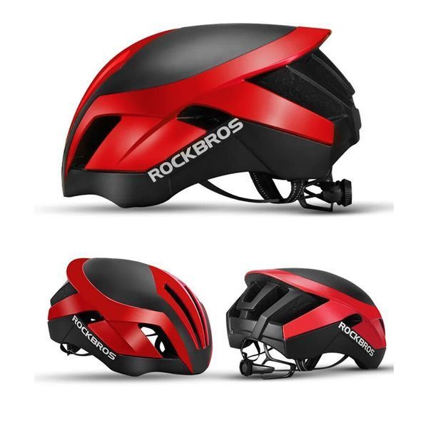 Вело шлем ROCKBROS TT-30 (57-62 см) In-Mold Красный с черным RB-TT-30-2786 фото