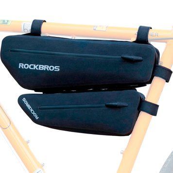 Комплект універсальних велосипедних сумок для велосипеда велкро ROCKBROS AS-075 Чорний RB-AS-075-4643 фото