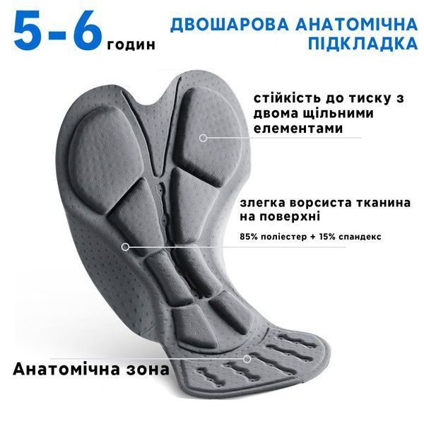 Велосипедні спортивні штани для 10-20&deg;С ROCKBROS YPK1011 розмір 4XL Чорний RB-YPK1011-5374 фото