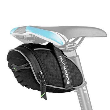 Велосипедная сумка подседельная velcro светоотражающая ROCKBROS C16 Черный RB-C16-1326 фото