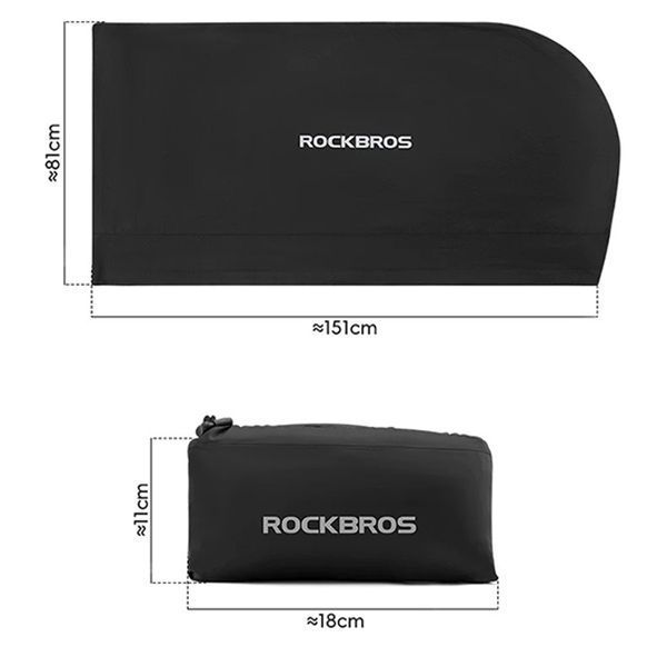 Сумка чехол для переноски велосипедов 27.5" 700C переносная ROCKBROS D207 Черная RB-D207-6569 фото