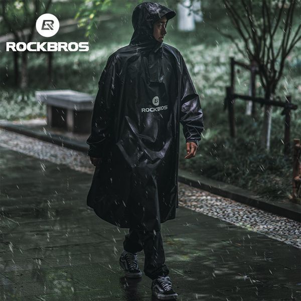 Дощовик пончо велосипедний водонепроникний універсальний ROCKBROS YPY022 Чорний RB-YPY022-5849 фото
