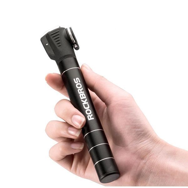 Насос велосипедный портативный ROCKBROS JG-1040B 100psi/6.8bar Черный RB-JG-1040B-1146 фото