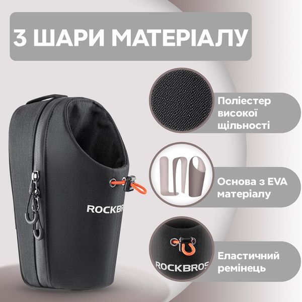Велосипедная сумка на руль для фляги ROCKBROS BOM-S Белая RB-BOM-S-4645 фото