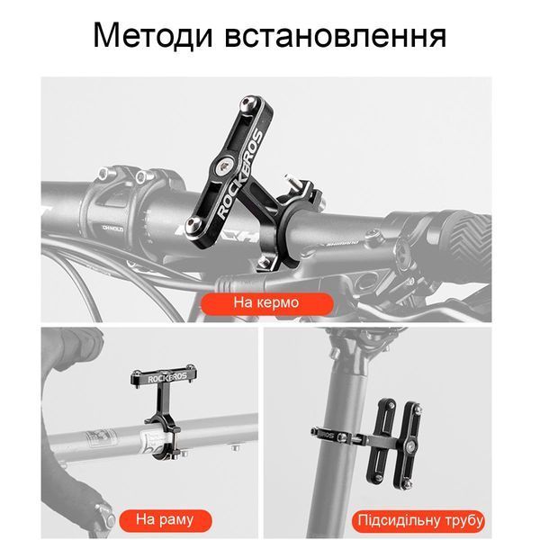 Адаптер кріплення фляготримача ROCKBROS KS-416 Чорний RB-KS-416-3992 фото