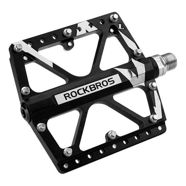 Педалі велосипедні ROCKBROS (2017-12ABK) алюмінієві на 3-х промислових підшипниках Чорні RB-2017-12A-1029 фото