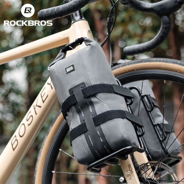 Вело сумка на вилку велосипеда водостойкая ROCKBROS W229G Черная RB-W033-6561 фото