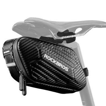 Велосипедная каркасная сумка подседельная velcro светоотражающая ROCKBROS B59 Черный RB-B59-2728 фото