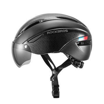 Вело шлем с магнитным визором ROCKBROS WT018S (57-62 см) In-Mold Черный RB-WT-018S-2785 фото