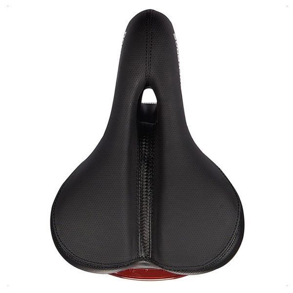Комфортное седло/сиденье на велосипед с мигалкой ROCKBROS FU-5700L Черный RB-FU-5700L-2883 фото