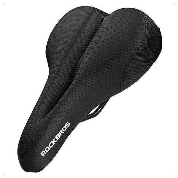 Комфортное седло/сиденье на велосипед с мигалкой ROCKBROS FU-5700L Черный RB-FU-5700L-2883 фото