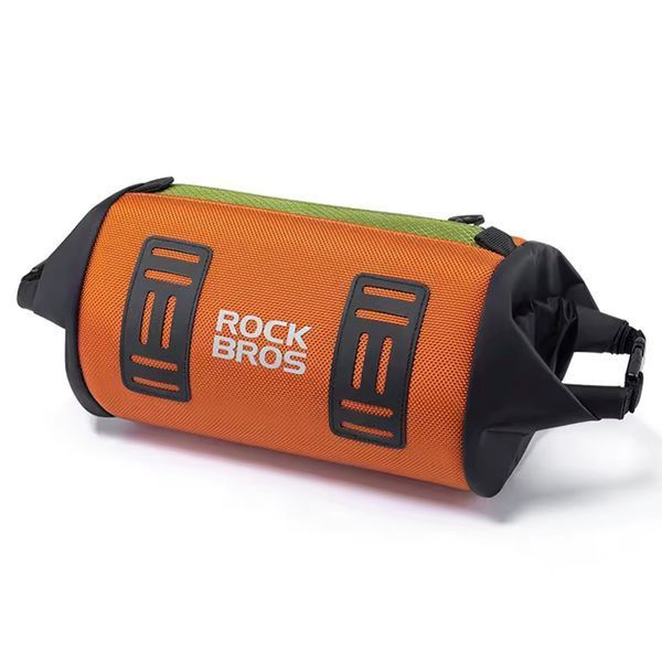Розширювана велосипедна сумка на кермо ROCKBROS B1985 Помаранчева RB-B1985-5208 фото