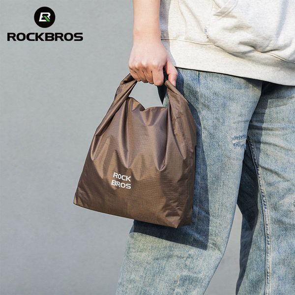 Велосумка на кермо велосипеда велкро ROCKBROS W005 Коричневий RB-W005-6542 фото