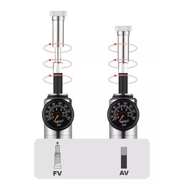 Насос/помпа с манометром портативный ROCKBROS HQ-67A-L03 160psi/11bar Серый RB-HQ-67A-L03-2876 фото