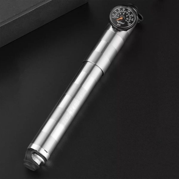 Насос/помпа с манометром портативный ROCKBROS HQ-67A-L03 160psi/11bar Серый RB-HQ-67A-L03-2876 фото