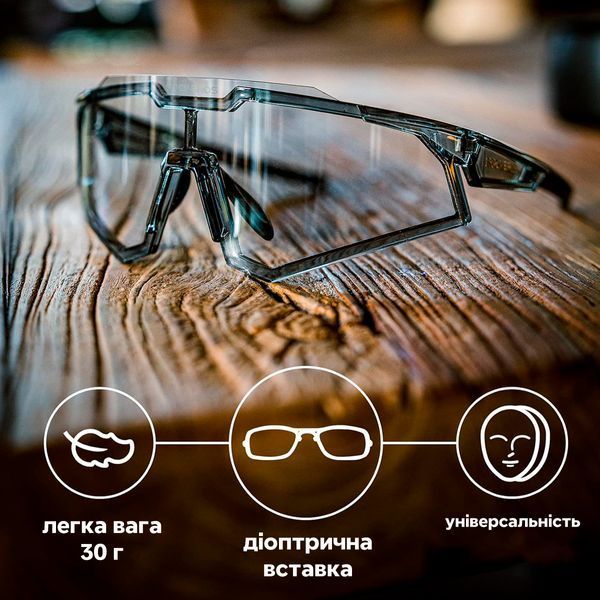 Окуляри фотохромні спортивні з захистом від UV ROCKBROS GG-GN8 Чорні RB-GG-GN8-4715 фото