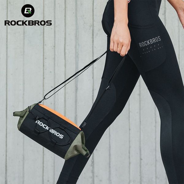 Вело сумка на кермо велосипеда світловідблискувальна ROCKBROS W229G Чорна RB-W229G-6560 фото