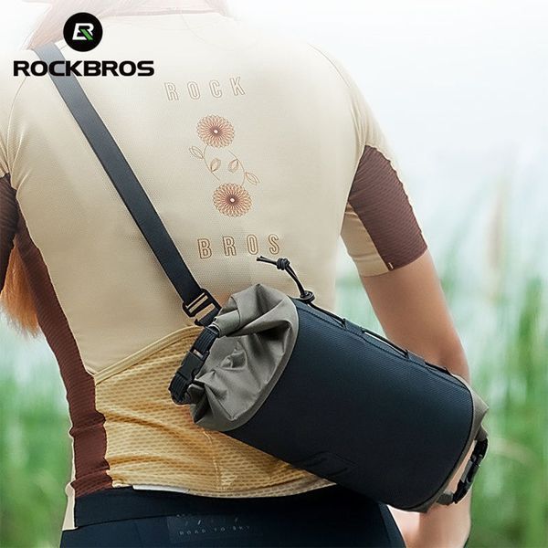 Вело сумка на кермо велосипеда світловідблискувальна ROCKBROS W229G Чорна RB-W229G-6560 фото
