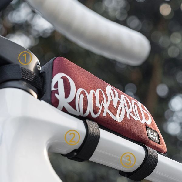 Велосипедна сумка на раму велкро ROCKBROS G009 Чорний RB-G009-7133 фото