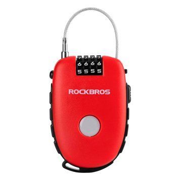 Выдвижной тросовый велосипедный замок ROCKBROS SML2 Красный (RB-SML2-4758) RB-SML2-4758 фото