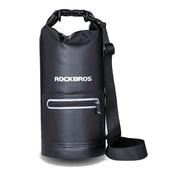 Водостойкий велосипедный кемпинговый гермомешок ROCKBROS AS-024 10л Черный RB-AS-024-1BK-4069UA фото
