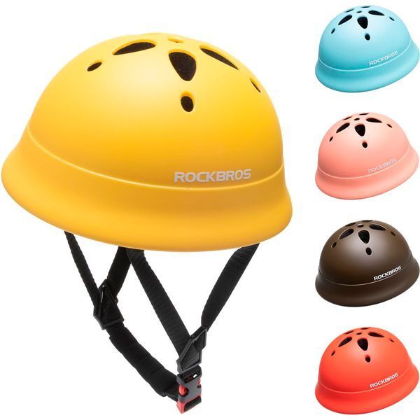 Дитячий вело шолом ROCKBROS KA-3AN (48-52 см) In-Mold Жовтий RB-KA-3AN-4734 фото