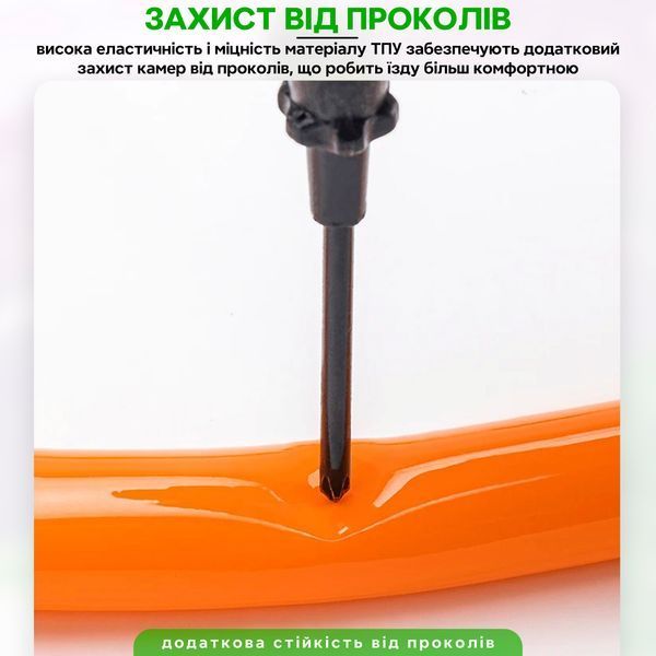 Камера для велосипеда 700X18/32C 65 мм Presta FV ROCKBROS 392100 Оранжевый RB-392100-5880 фото