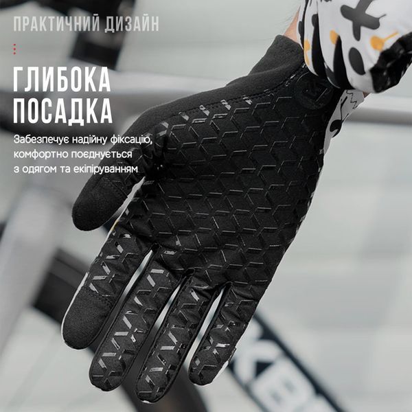 Перчатки полнопалые для тренировок ROCKBROS S360-1 Белый Размер L RB-S360-1-6056 фото