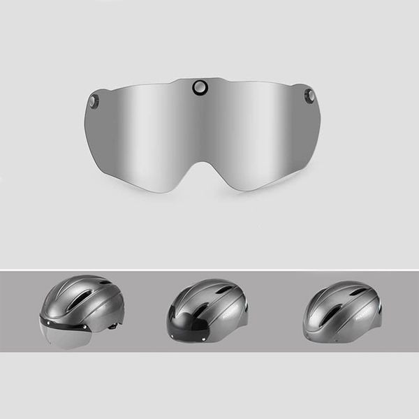 Вело шлем с магнитным визором ROCKBROS WT018S (57-62 см) In-Mold Серый RB-WT-018S-3877 фото