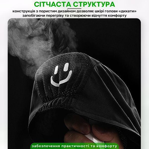 Кепка летняя подшлемник для поездок и велосипедного шлема универсальная ROCKBROS M007 Черный RB-M007-5625 фото