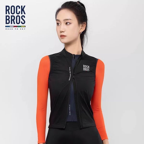 Жилетка жіноча для велоспорту ROCKBROS 0617003 15-35&deg;C Розмір M Чорна RB-0617003-5396 фото