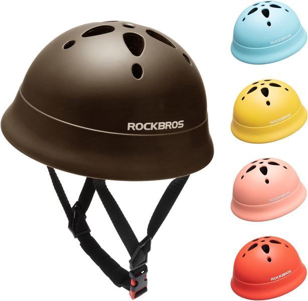 Детский вело шлем ROCKBROS KA-3AN (48-52 см) In-Mold Коричневый RB-KA-3AN-4735 фото