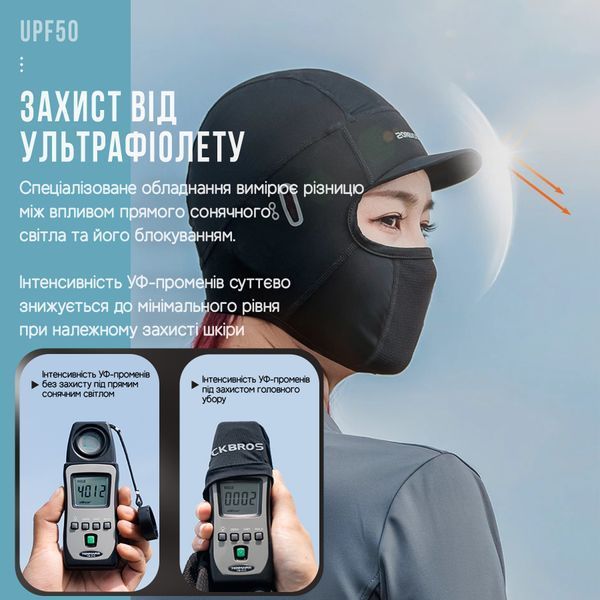 Балаклава ROCKBROS LF530 Лето Черный RB-LF530-5543 фото
