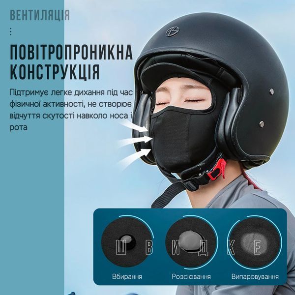 Балаклава ROCKBROS LF530 Лето Черный RB-LF530-5543 фото