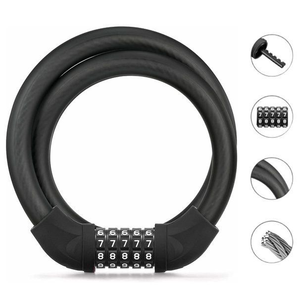 Кодовый замок ROCKBROS RKS870 Черный RB-RKS870-2799 фото
