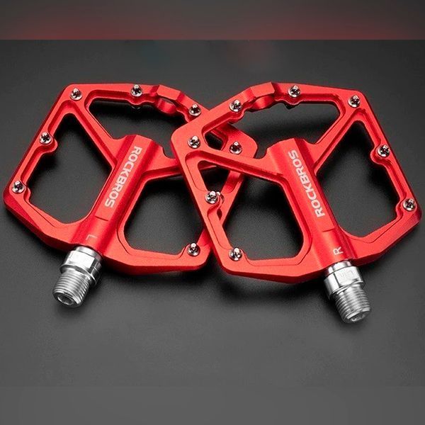 Платформенные педали алюминиевые ROCKBROS K203 на промышленных подшипниках Красные RB-K203-RD-2853 фото