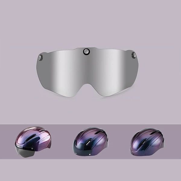 Вело шолом з магнітним візором ROCKBROS WT018S (57-62 см) In-Mold Фіолетовий RB-WT-018S-3878 фото