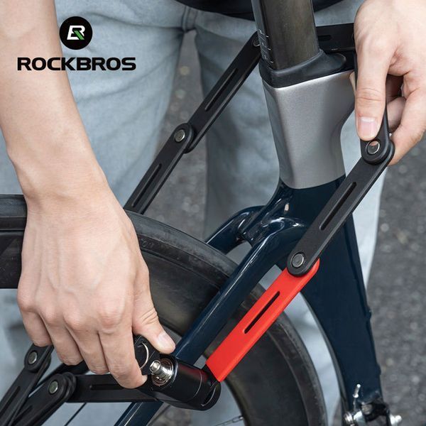 Замок сегментний на велосипед ROCKBROS NT09 120 см Чорний RB-NT09-5253 фото