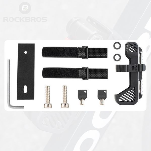 Замок сегментний на велосипед ROCKBROS NT09 120 см Чорний RB-NT09-5253 фото