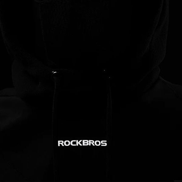 Зимова балаклава з теплим флісом та капюшоном ROCKBROS YPP025 | вітростійкі властивості | Чорний RB-YPP025-5621 фото