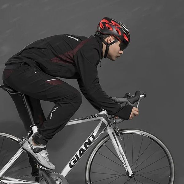 Утеплені велосипедні спортивні штани ROCKBROS YPK1007R розмір L Чорний RB-YPK1007R-5168 фото