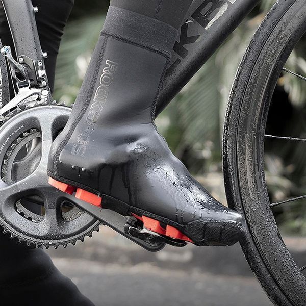 Водостійкі велобахіли захист для взуття ROCKBROS LF1104 розмір 39-40 S Чорні RB-LF1104-5688 фото
